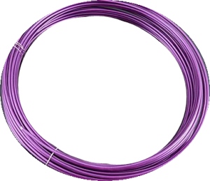 Rouleau de fil aluminium violet-2mm-6 metres